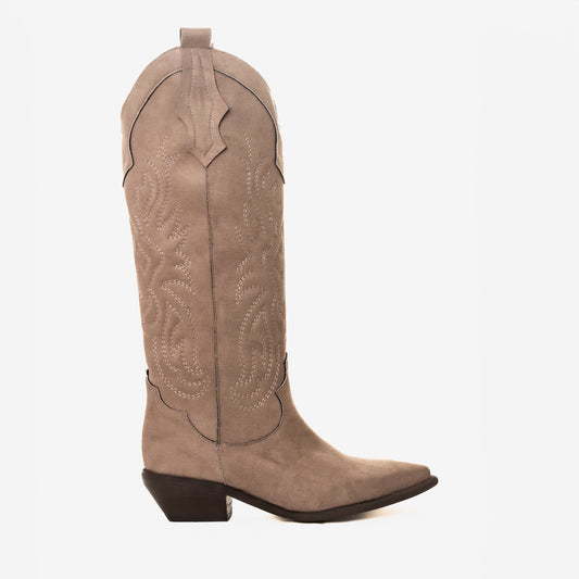 Texan boot: CHARLOTTE SAND SUEDE